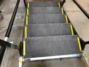 Set of 7 Mobile Folding Stages 6&#x27; X 8&#x27; Moblie Stage Section with set of 2 SICO stage stairs(5 steps)
