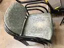 Set of 20 VERSA STANDARD STACK CHAIRS with Blue/Green Cushioned upholstery