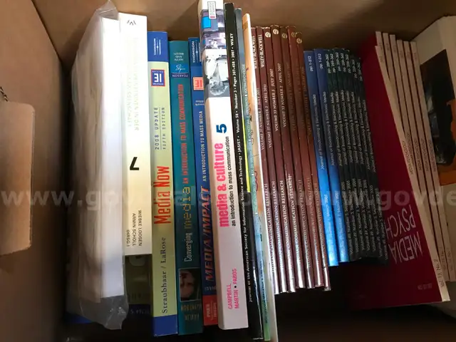 5 Boxes Containing Communication Theory Books