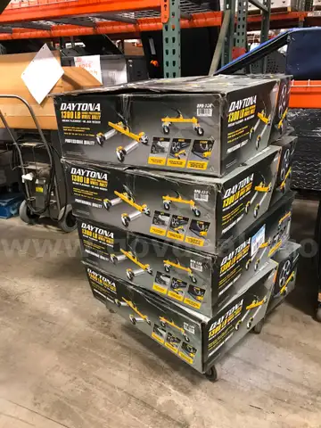 Set of 4 Daytona 1300 LB Vehicle Positioning Wheel Dollies