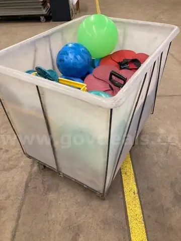 Bin of Pool Equipment