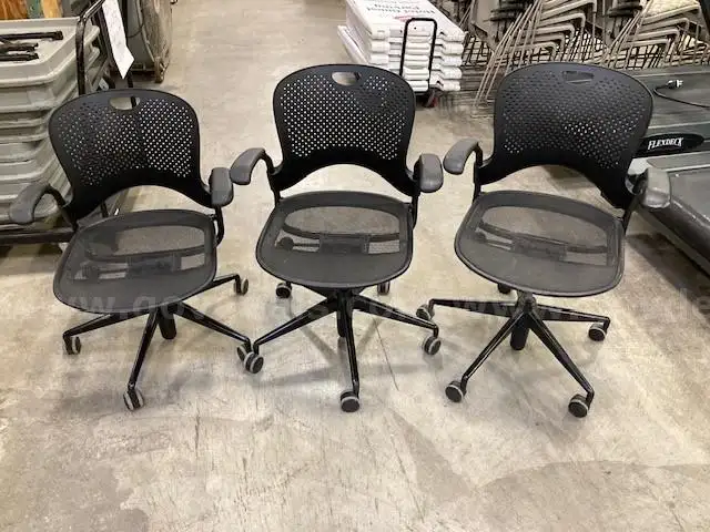 Lot of 3 Herman Miller Chairs on Casters