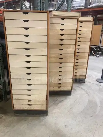 3 Wood Storage Units