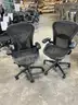 Lot of (2) two Herman Miller Aeron (B) Task Chairs - Used