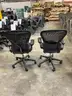 Lot of (2) two Herman Miller Aeron (B) Task Chairs - Used