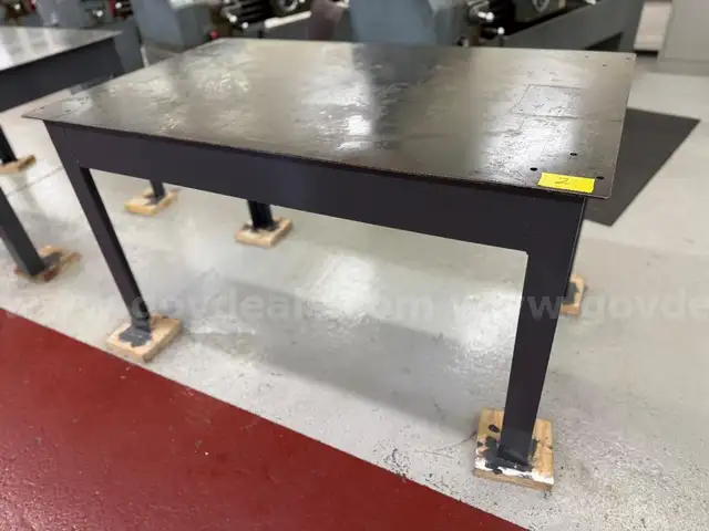 Steel Plate Shop Table Lot 2