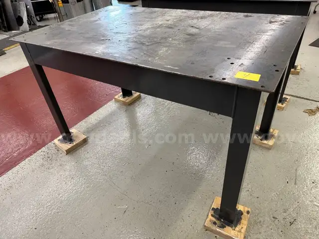 Steel Plate Shop Table Lot 4