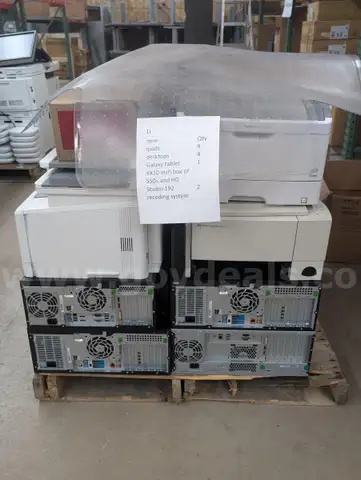 20 PALLETS OF USED COMPUTERS AND RELATED SURPLUS MARKED I