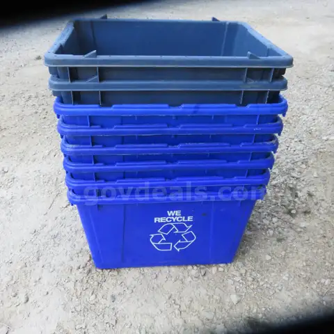 Small copy paper recycling bins - Lot of 8