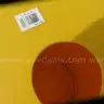 Rubbermaid Yellow and Blue tall trash cans - with only 10 lids -  Lot of 27