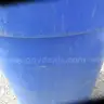 Rubbermaid Yellow and Blue tall trash cans - with only 10 lids -  Lot of 27
