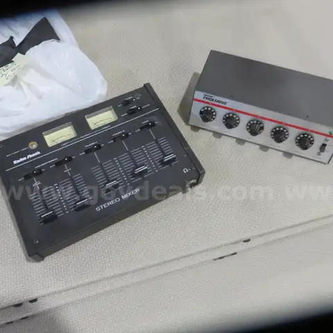 Vintage Bundle:  Radio Shack 4 Channel Mixer and Shure 4 Channel Mixer  #16