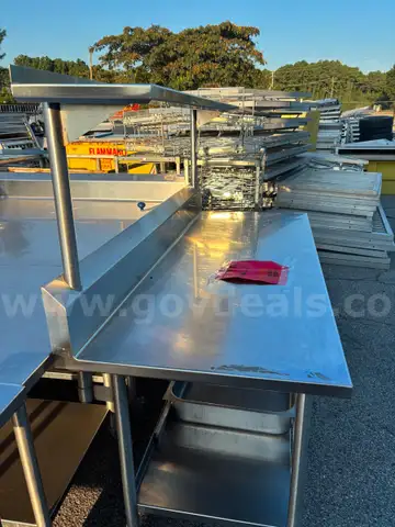 4 ( 6FT PREP TABLES SOLD AS IS)