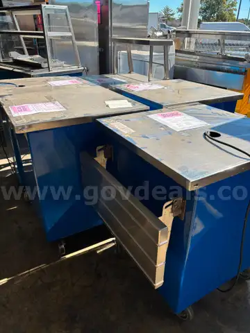 5 PIECES SERVING LINE, SOLD ASIS