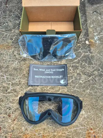 ONE LOT OF TEN (10) MILITARY SUN, WIND, DUST GOGGLES