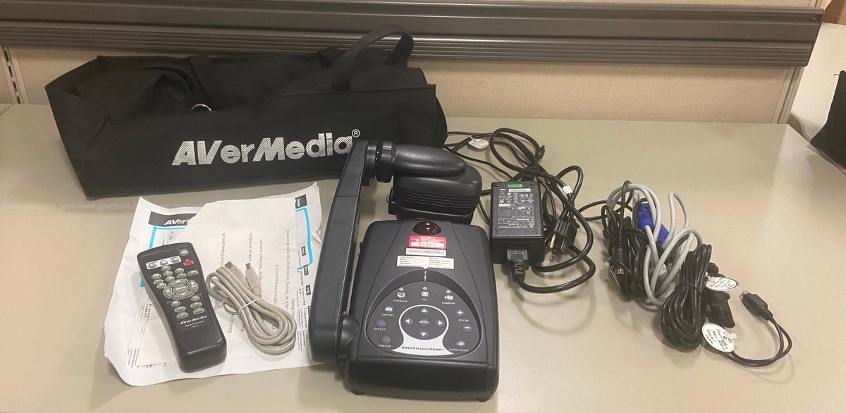 Avermedia Document Camera with case, remote, and cords | AllSurplus