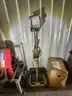 2 Floor Lights &#x26; Box of Miscellaneous Flashlights