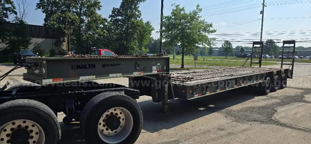 KALYN SIEBERT 70k TRI-AXLE DOVETAIL DROP DECK SEMI-TRAILER