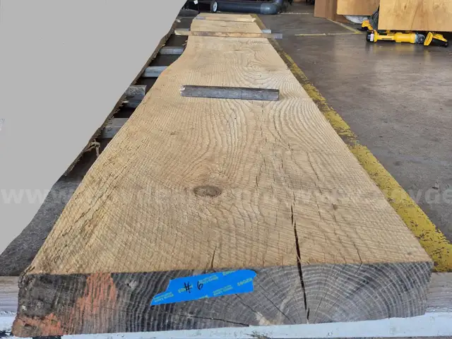 White Oak Live Edge Wood Slab