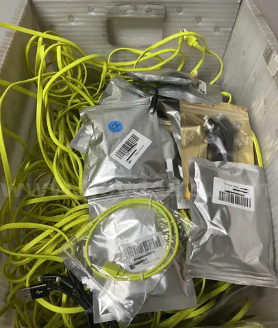 Box of Apple Lightning Charger Cables