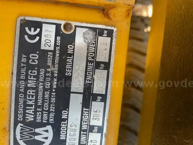 2007 Walker Mower