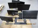 Lot of 8 Various Monitors & Stands