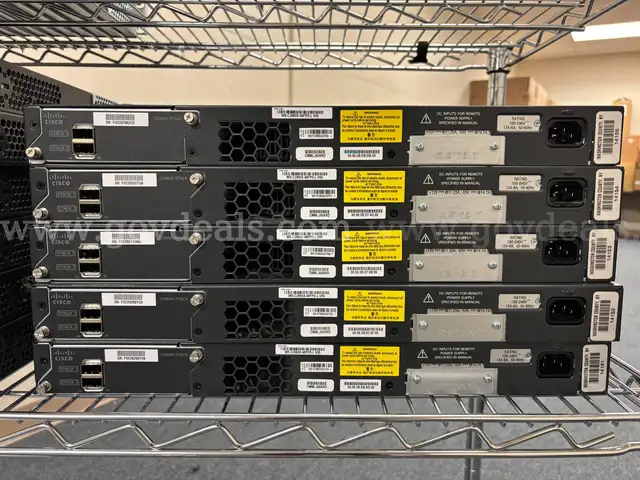 Lot of 5 Cisco Catalyst Switches 2960X (1 of 2)