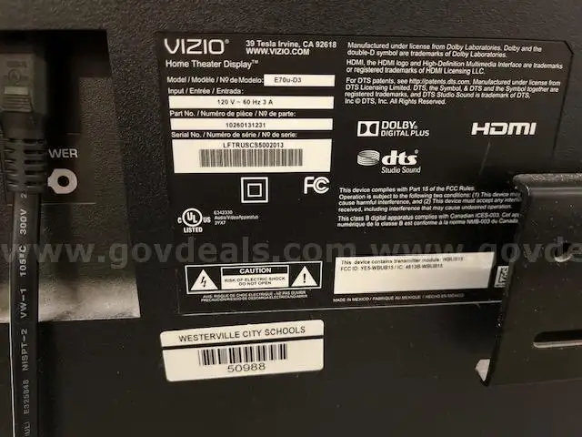 2 Large TV&#x27;s on rolling stands