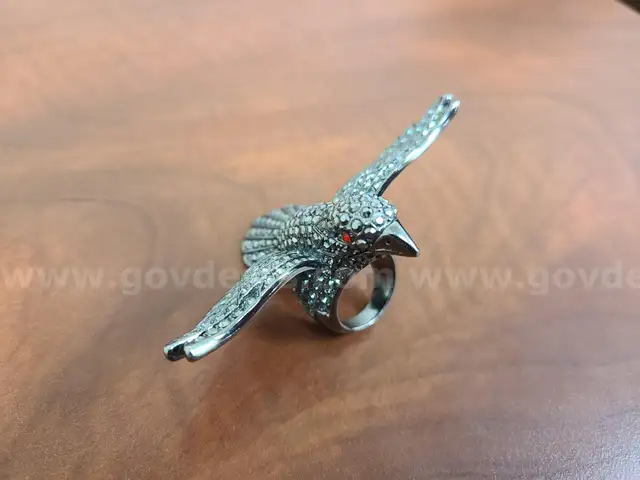 1 Studded Bird Ring