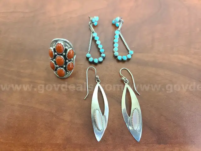 2 Pairs of Earrings and 1 Ring