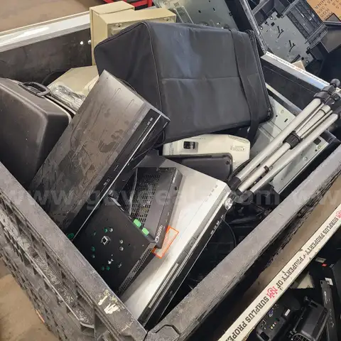1 Bin of E-Waste/Electronic Components