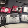 1 Box of Old Various Cameras