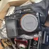 1 Box of Old Various Cameras