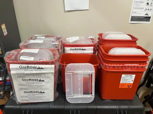 Lot of 22 Sharps Disposal Containers
