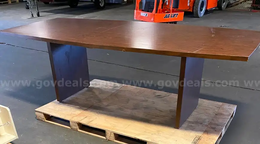 Lot 19 - Large Wood Table (1) Must Be Picked Up Quick!