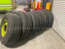 Bridgestone M870 Truck tires and steel wheels.
