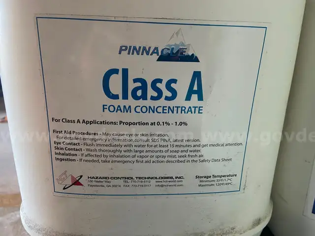Pinnacle Class A Foam Concentrate. (25) 5-gallon containers.