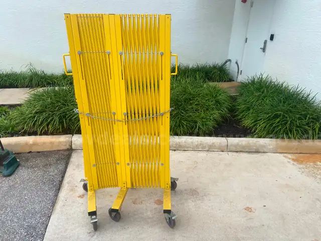 Safety Barricade Gate - Uline, 20X4.5
