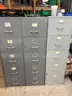 8 Used Metal File Cabinets - Ranging from OK to Poor Condition