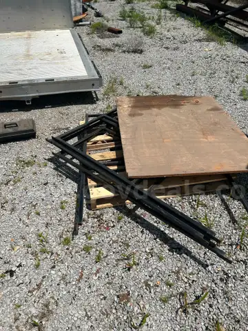 scrap metal and plywood