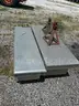 truck boxes, 2 jack stands, pallet with scrap metal