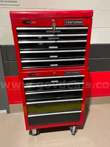 Craftsman Toolbox with assorted tools