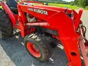 Kubota L4310HST with Kubota Lift Bucket and Massey Ferguson Box Blade Included