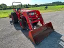 Kubota L4310HST with Kubota Lift Bucket and Massey Ferguson Box Blade Included
