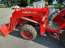 Kubota L4310HST with Kubota Lift Bucket and Massey Ferguson Box Blade Included