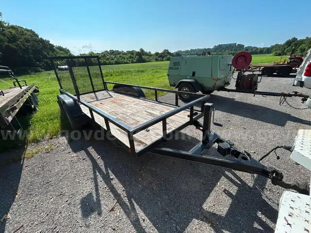 2010 Albright Trailer MFG LLC Utility Rear Ramp Trailer