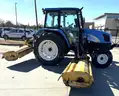 2010 New Holland T5060 2WD Cab Tractor With Side and Rear Flail Mowers