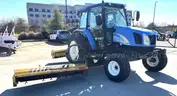 2010 New Holland T5060 2WD Cab Tractor With Side and Rear Flail Mowers
