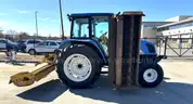 2010 New Holland T5060 2WD Cab Tractor With Side and Rear Flail Mowers