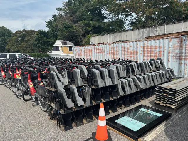 A lot of Bikeshare Equipment &#x2013; A total of 260 Bikes that go with Docks, Rails, Kiosks, Pangolins